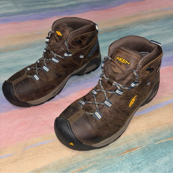 KEEN Utility Detroit XT Waterproof Work brown Boots men’s size 10 D - Picture 2 of 8